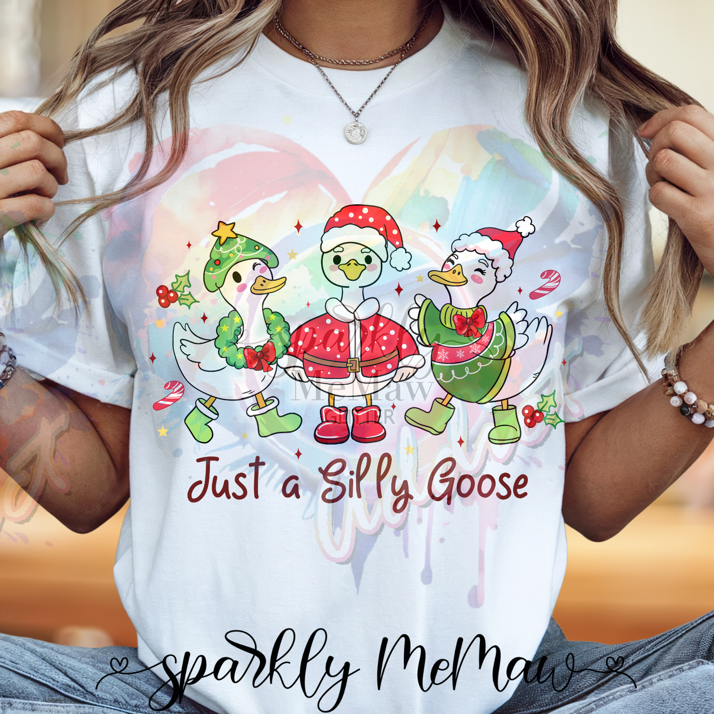 Just a silly Goose Ready to Press DTF Transfer (Fabrics only)