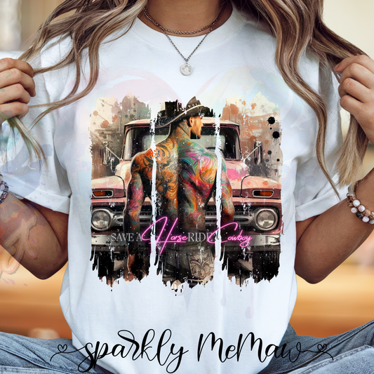 ride a cowboy  Ready to Press DTF Transfer (Fabrics only)