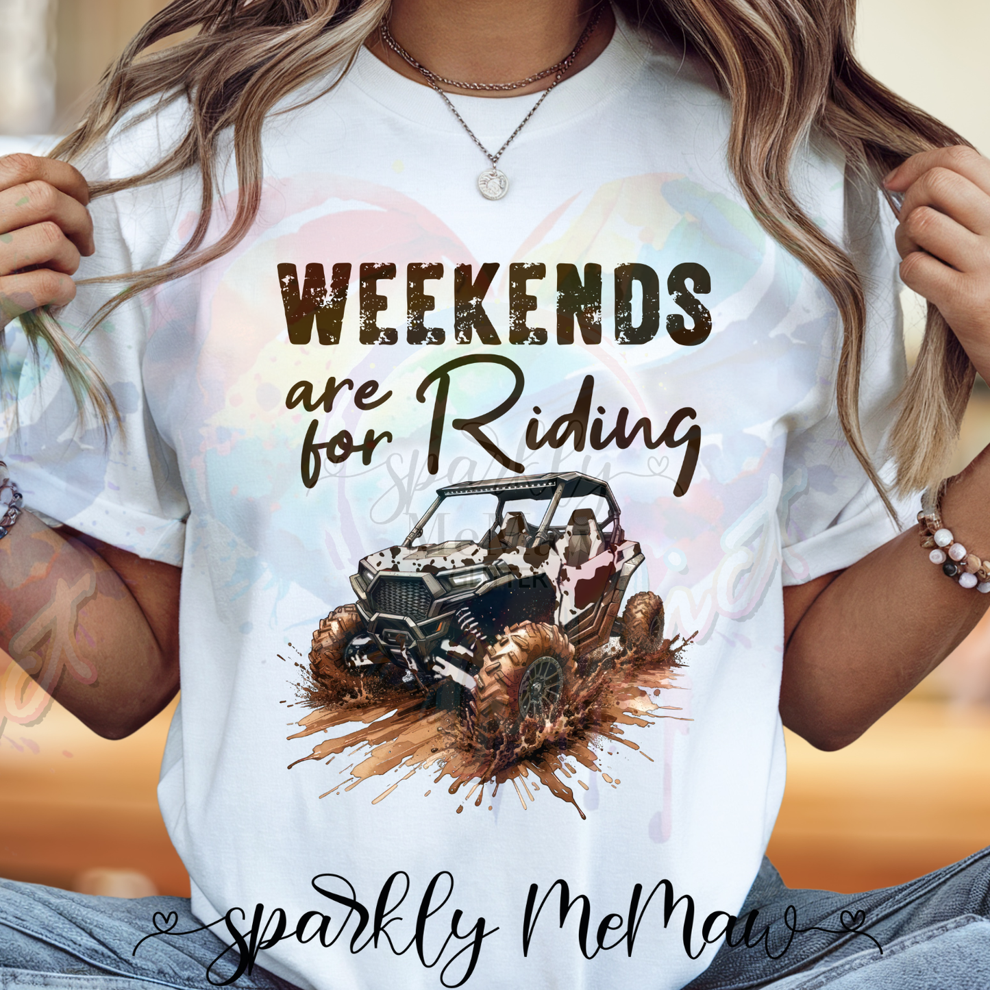Weekends are for Riding Ready to Press DTF Transfer (Fabrics only)