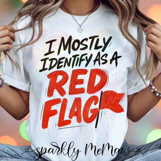Identify as a Red Flag Ready to Press DTF Transfer (Fabrics only)