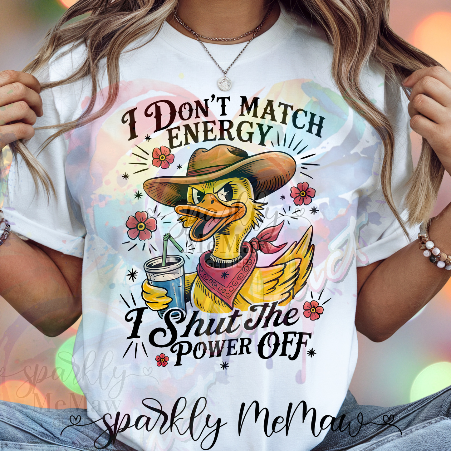 I don't match energy, I shut the power off Ready to Press DTF Transfer (Fabrics only)