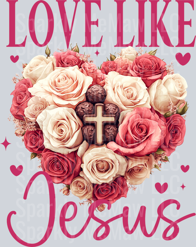 Love Like Jesus UV DTF Decal