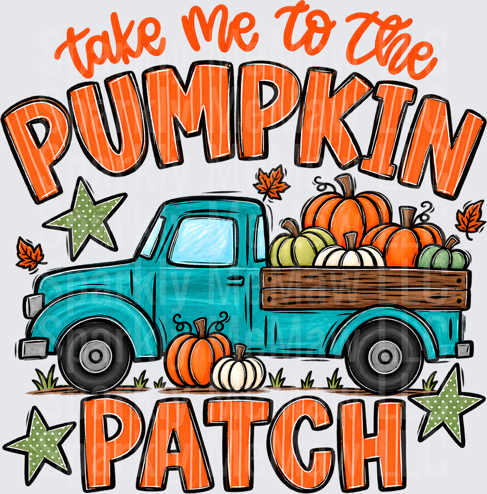 Take Me To The Pumpkin Patch UV DTF Decal