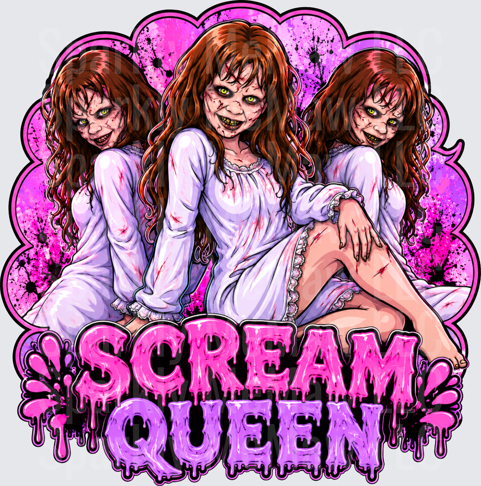 Regan Exorcist Scream Queen UV DTF Decal