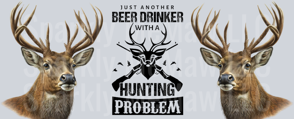 Hunting Problem UV DTF 16 oz Wrap