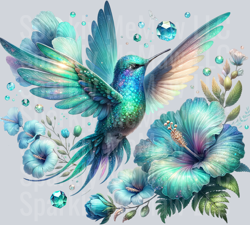 17 Hummingbird Clip Art UV DTF Decal