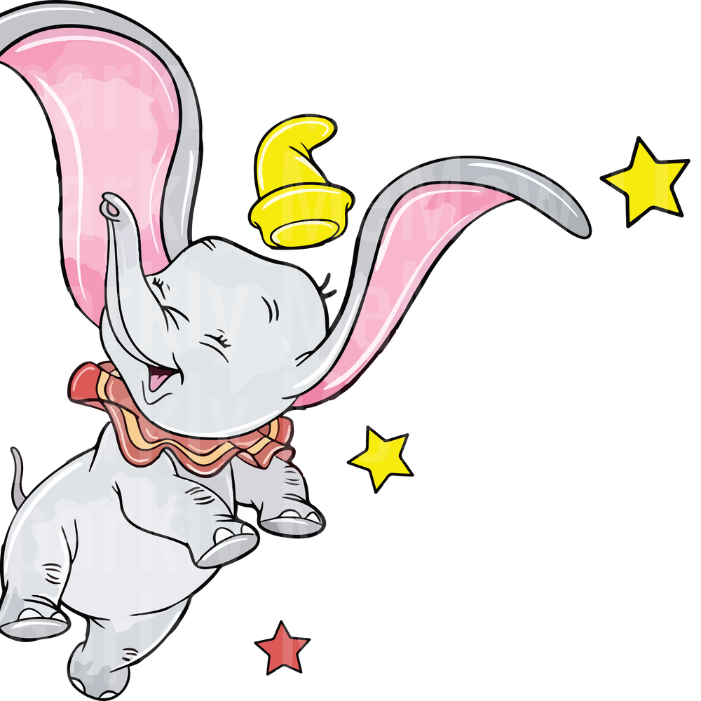 Dumbo1-03 white writing UV DTF Decal