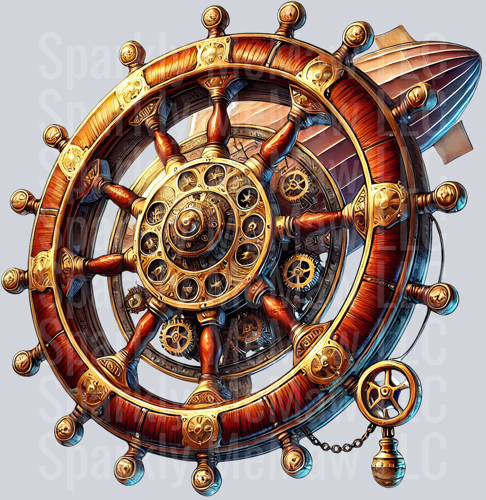 Steampunk Clip Art UV DTF Decal 21