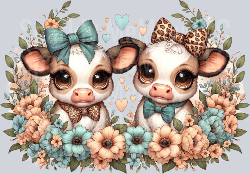 Baby Cows 3 UV DTF Wrap