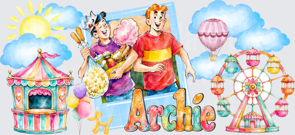 Archie Comics Carnival Fun This is a UV DTF 16 OZ Wrap