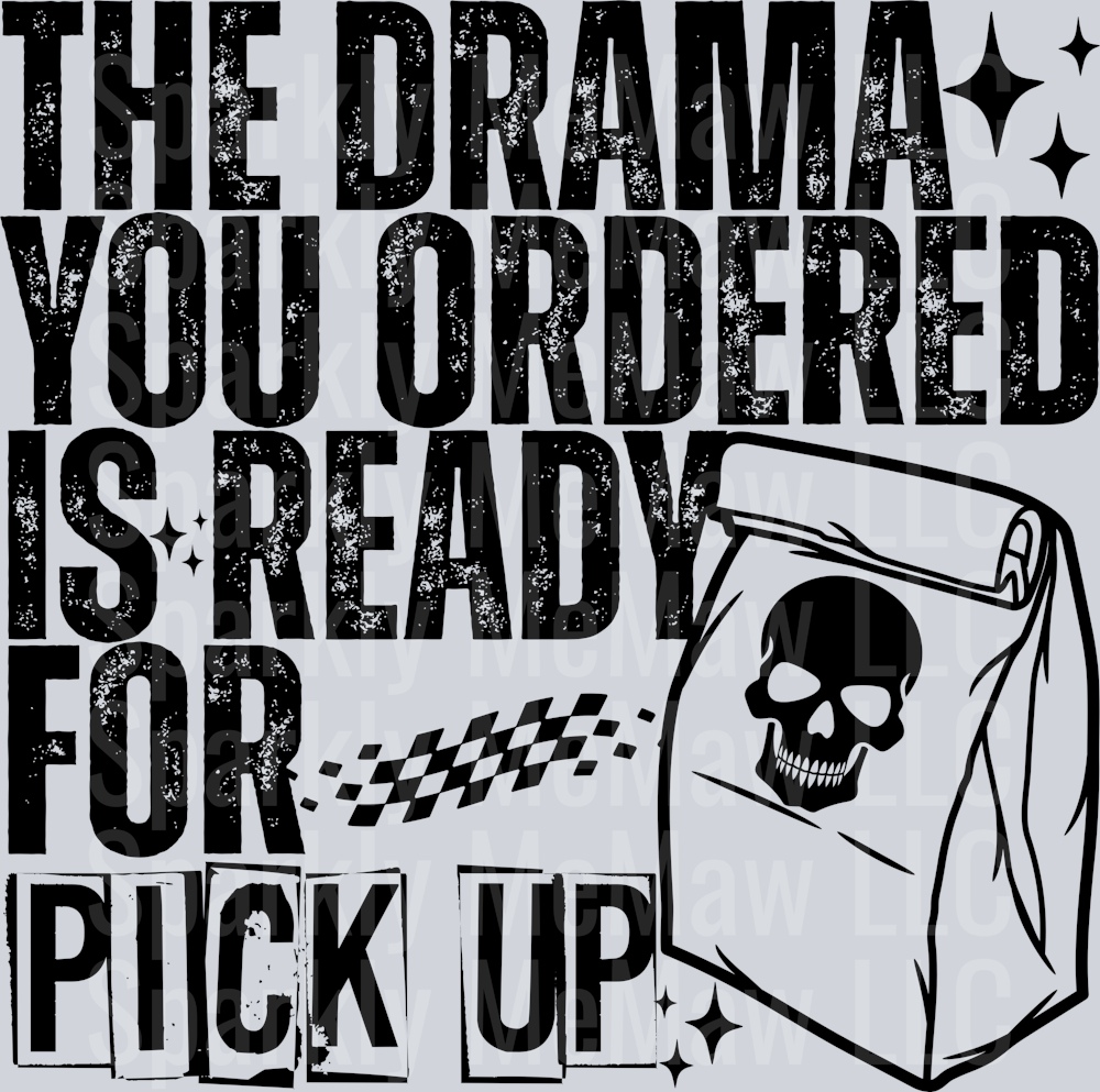 the drama UV DTF Decal