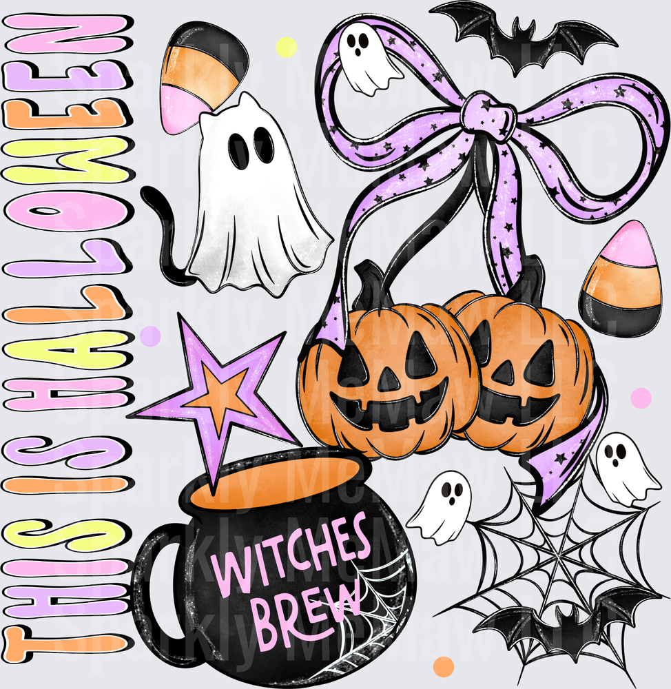 This Is Halloween Witches Brew UV DTF Decal