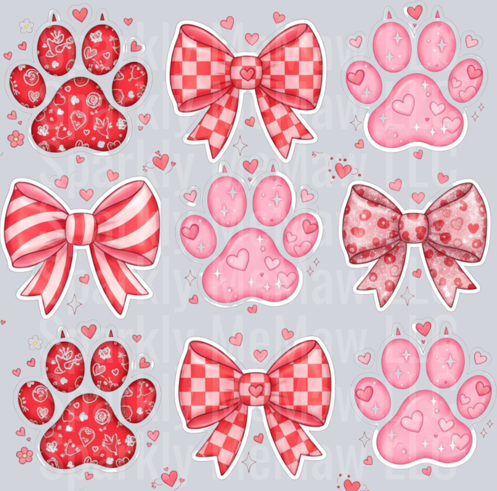 Valentine 4 10x0 UV DTF Element Sheet