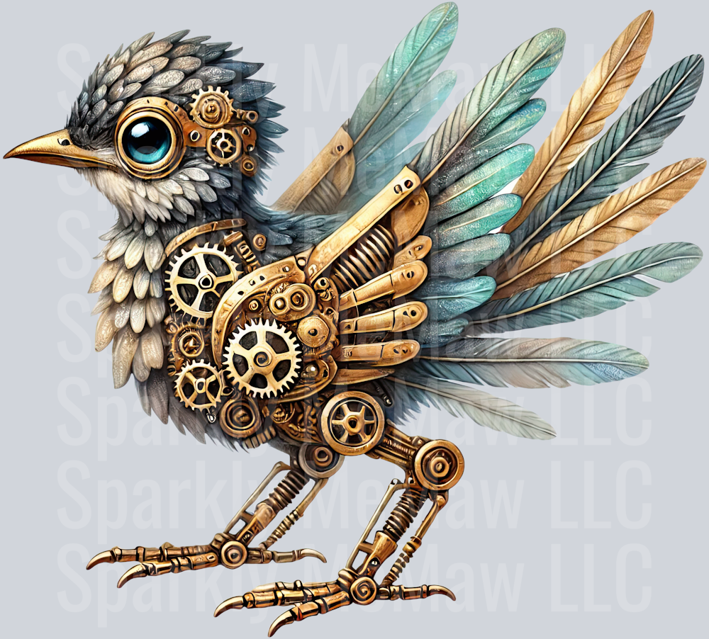 Road Runner SteamPunk UV DTF Decal 6