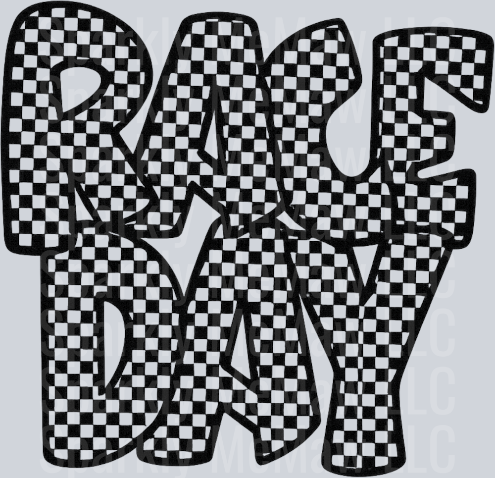 Race Day Words DTF Transfer