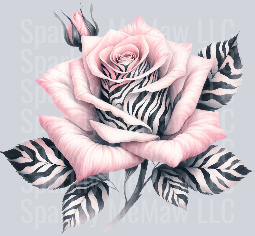 rose 26 Animal Rose UV DTF Clip Art Decal