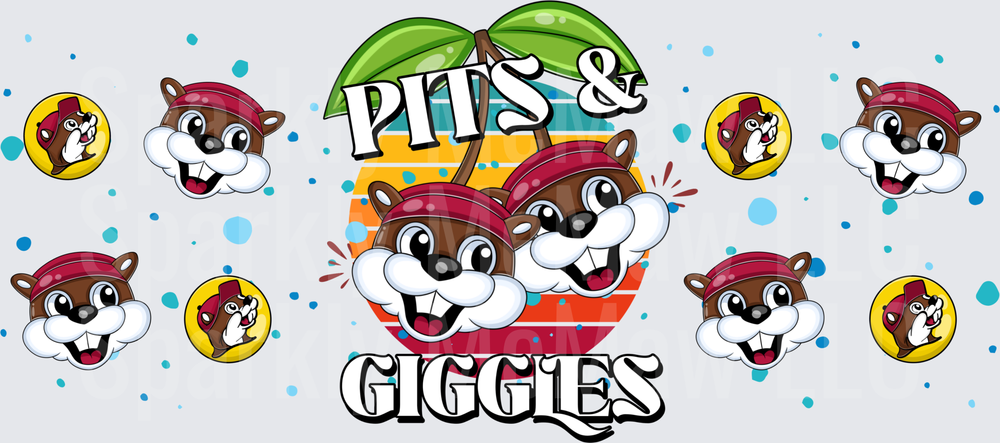 Pits & Giggles Buc-ee's Beaver UV DTF Wrap