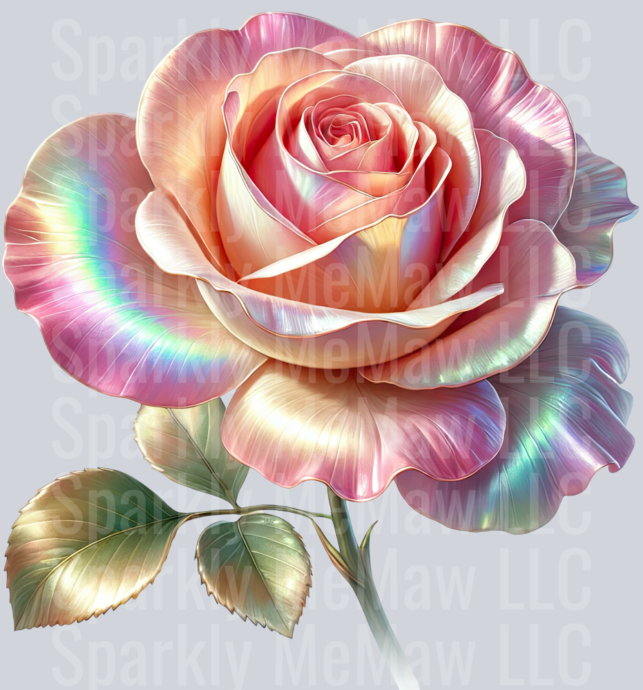 Fantasy Rose 18 UV DTF Decal