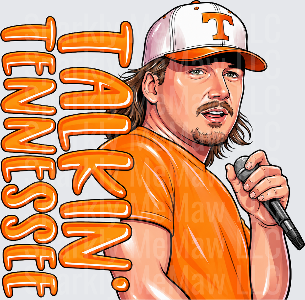 Talkin Tennessee Country Singer UV DTF Decal