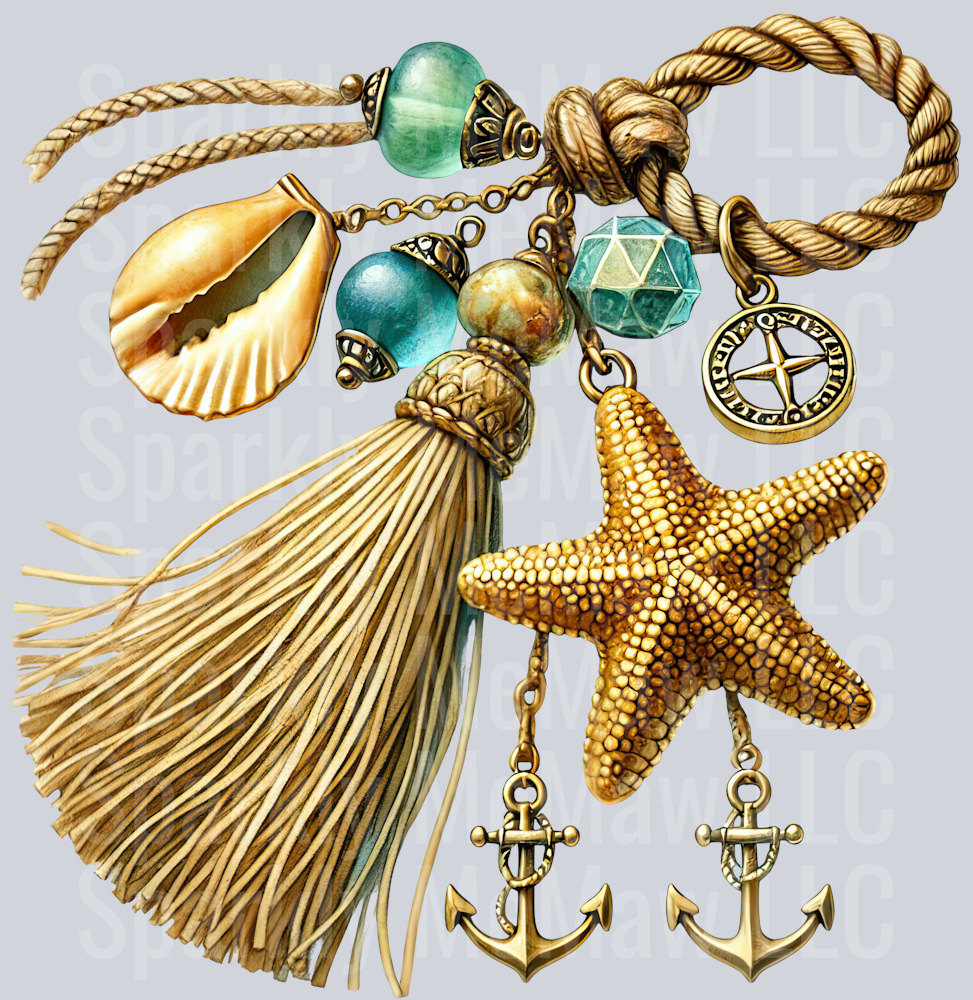 17 Ocean Boho Summer ClipArt Decal
