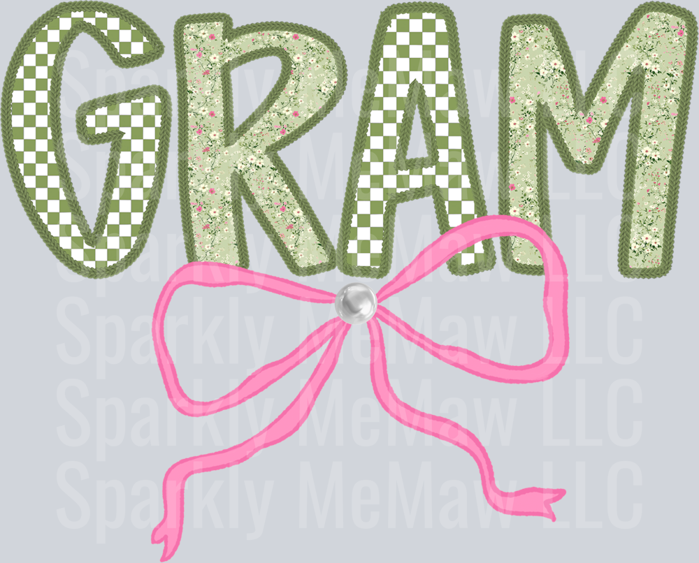 GRAM Green DTF Transfer (Fabrics)