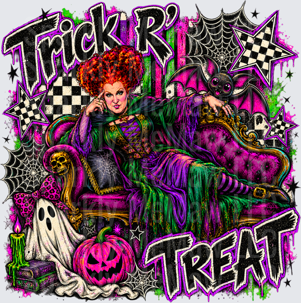 Winifred Sanderson Trick R Treat This is a UV DTF Decal
