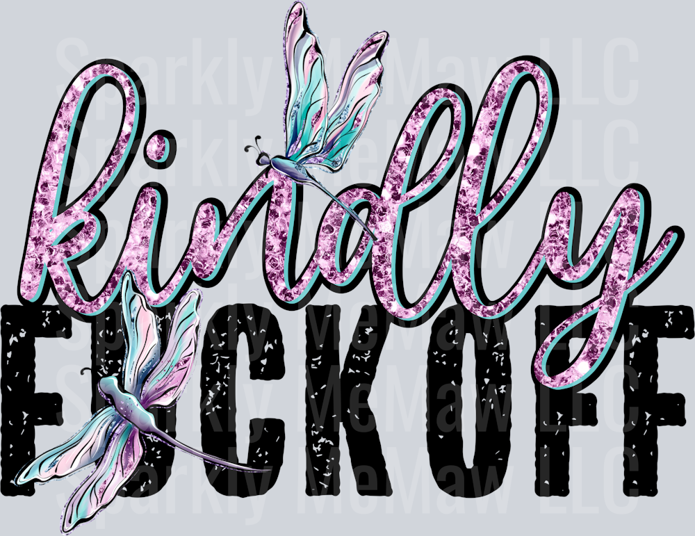 Kindly F off uv dtf Decal