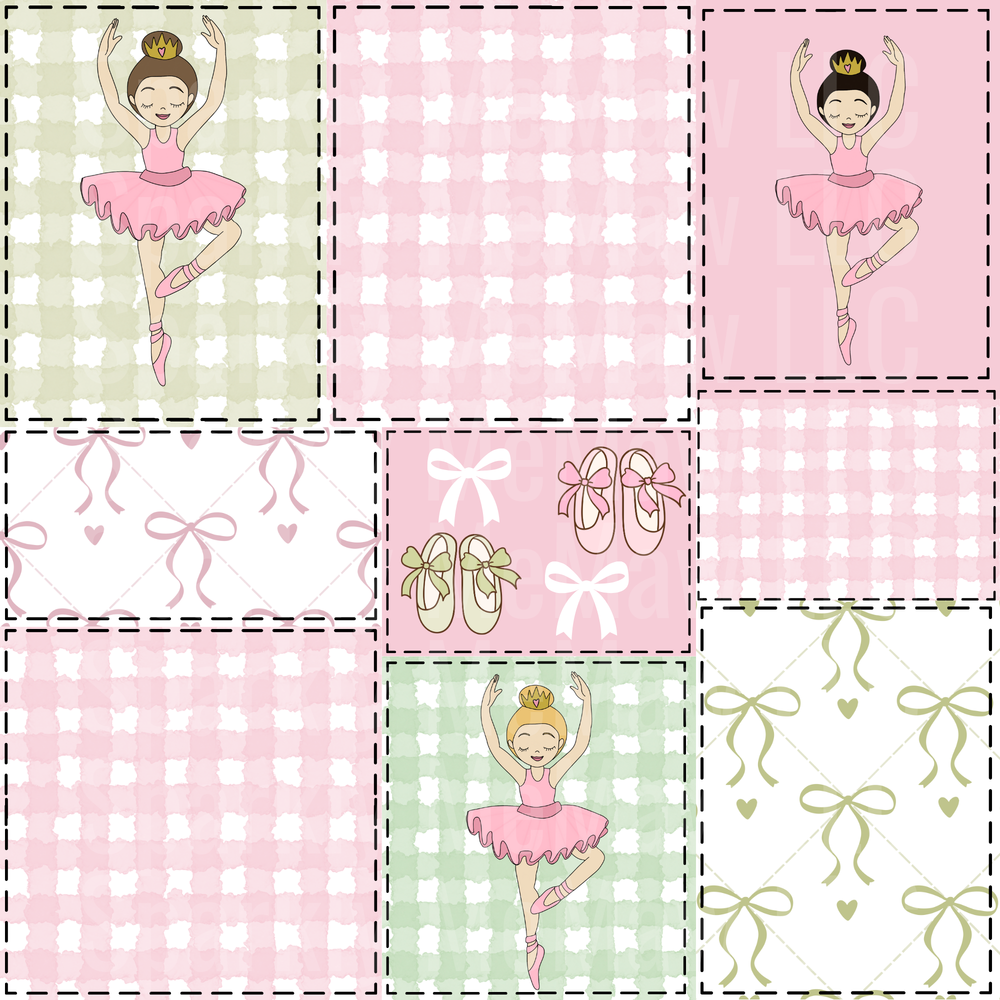 Dancer 10x10 Cut and Stick Patchwork UV DTF Set