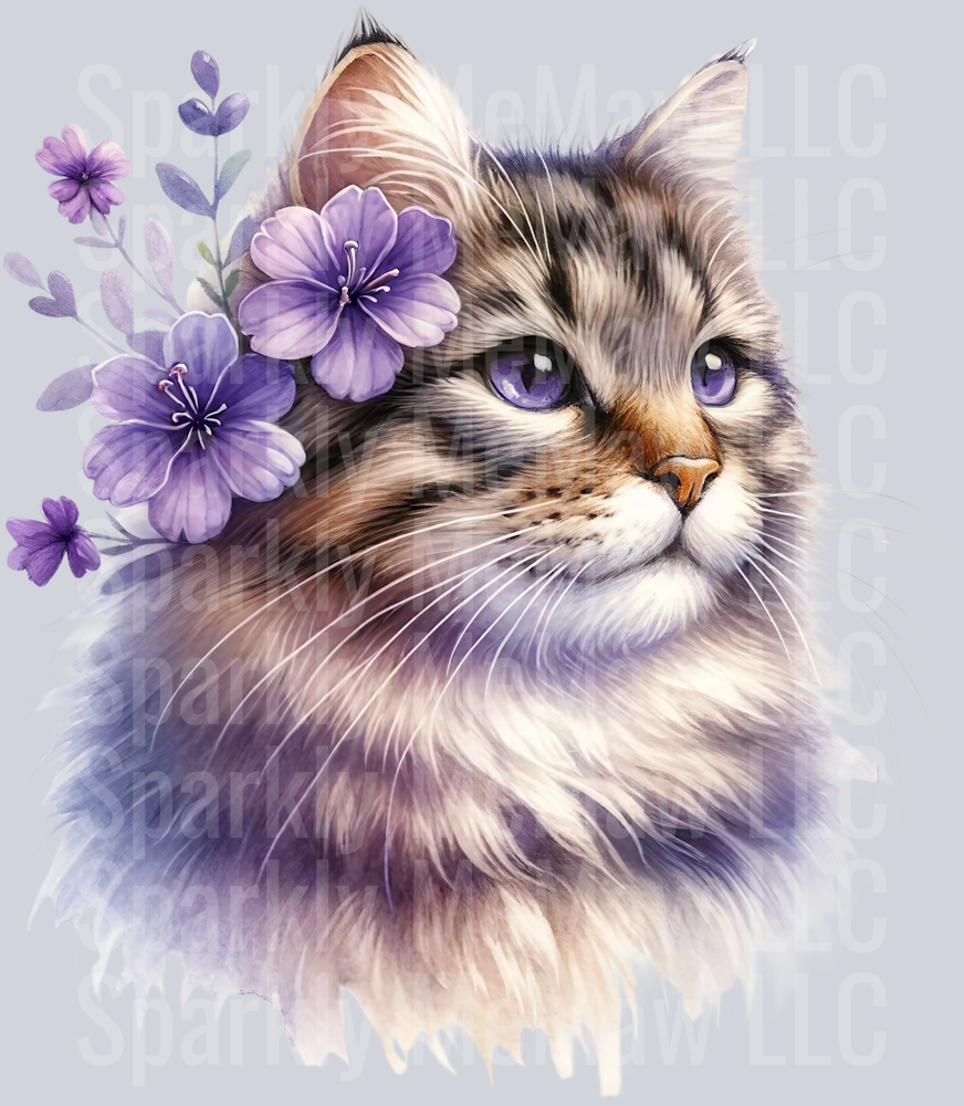 cat 1 Clip Art UV DTF Decal