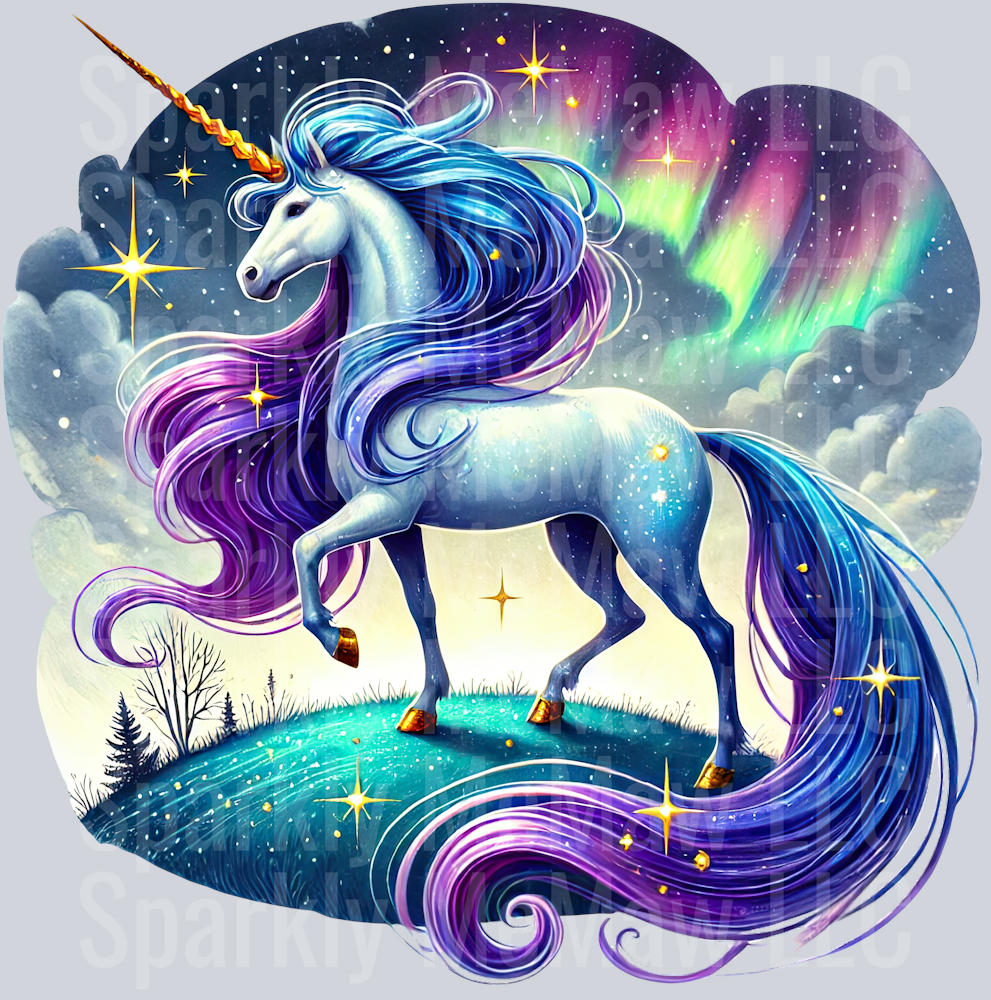 Starry Unicorn ClipArt Decals 15