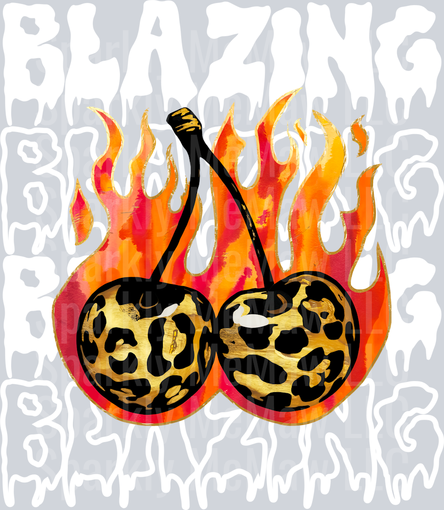 BLAZING white UV DTF Decal