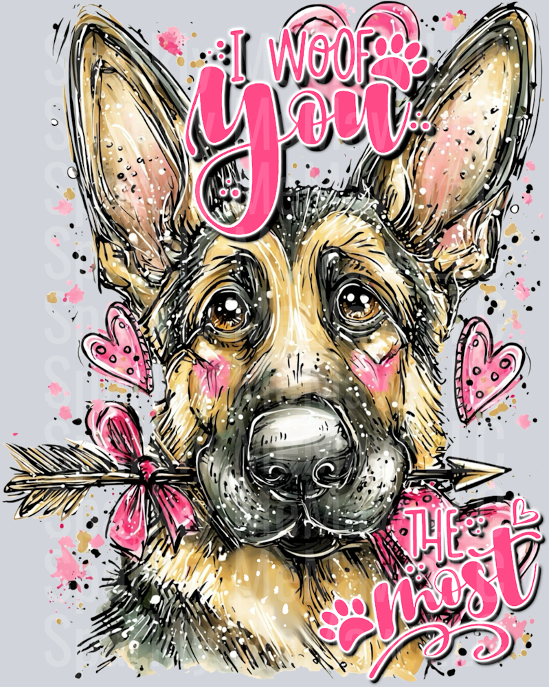 I Woof You Most German Shepherd