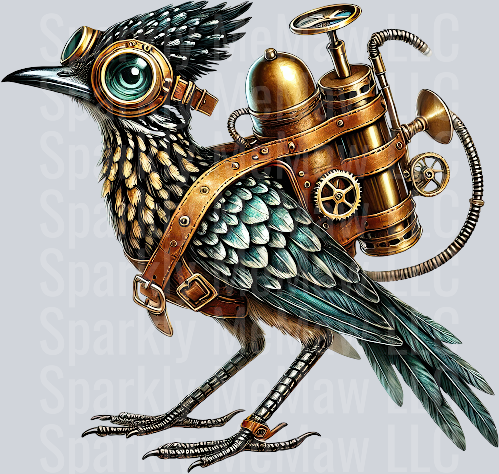 Road Runner SteamPunk UV DTF Decal 14