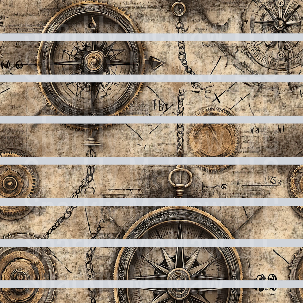 Steampunk Banding UV DTF 10x10 Sheet