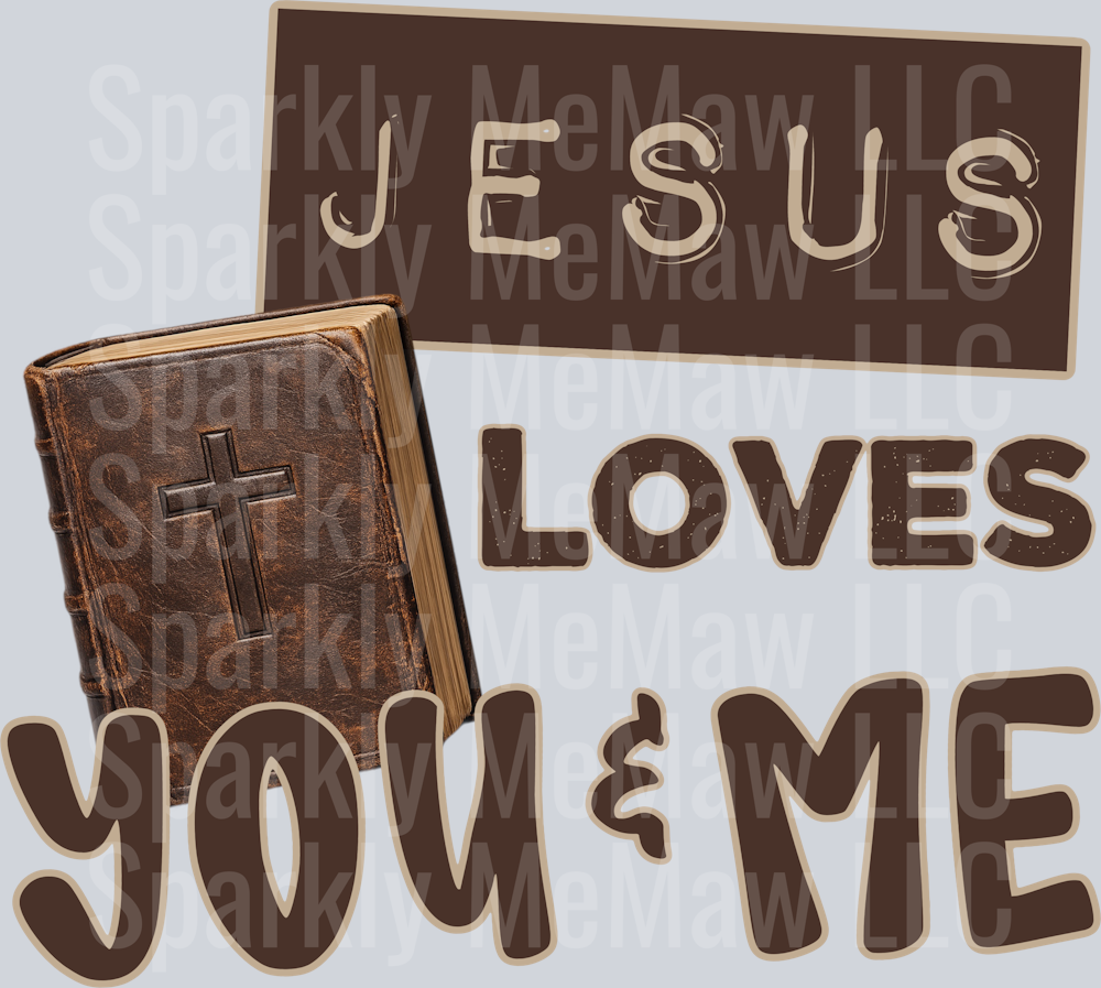 Jesus Loves UV DTF Decal