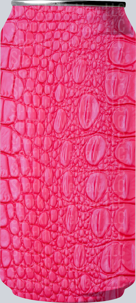 Hot Pink Crocodile Leather Texture Pattern UV DTF Decal