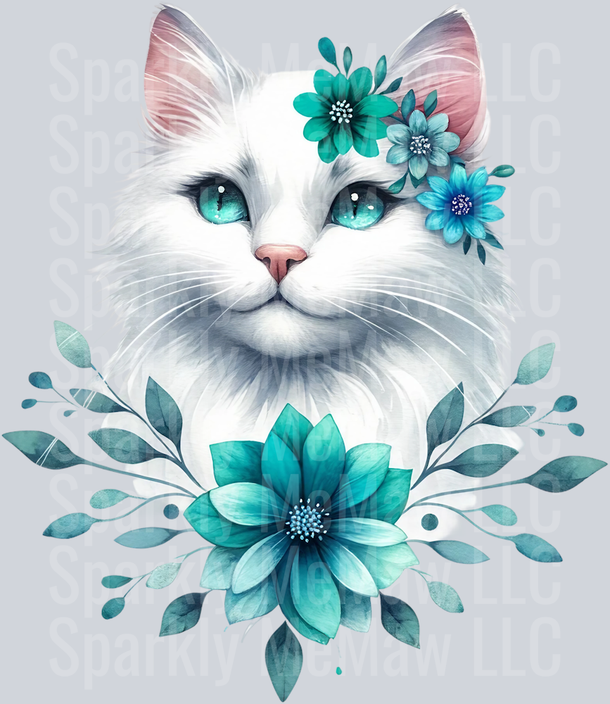 cat 15 Clip Art UV DTF Decal