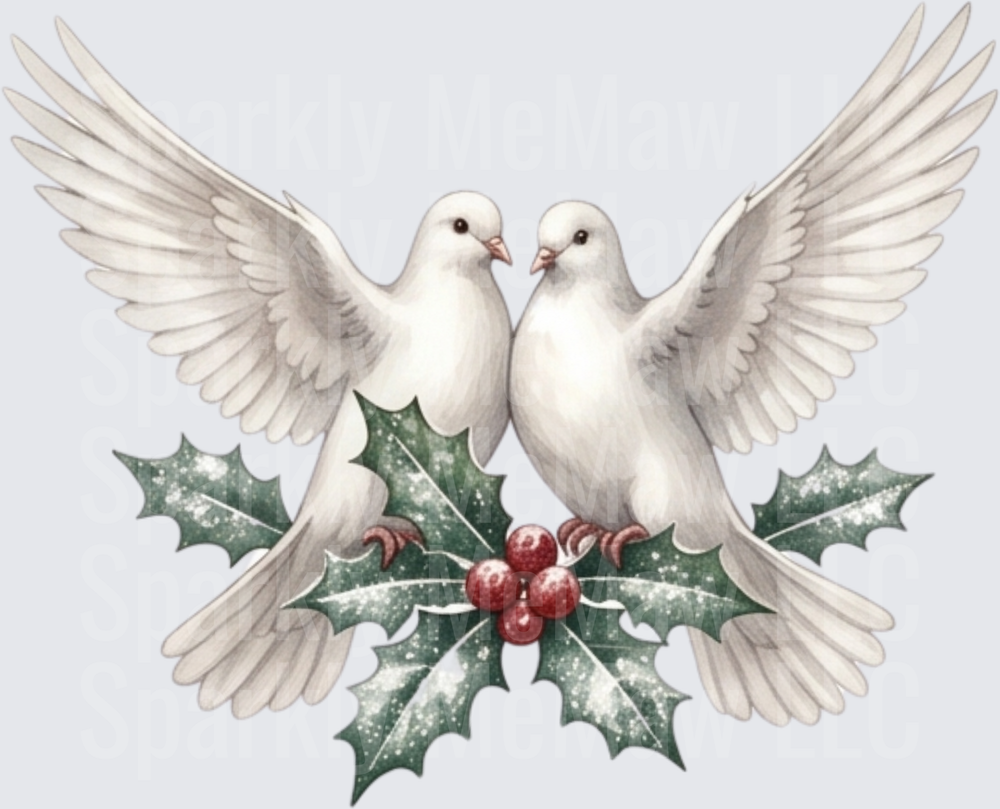 white dove christmas