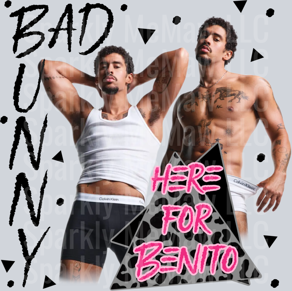 Bad Bunny UV DTF Decal