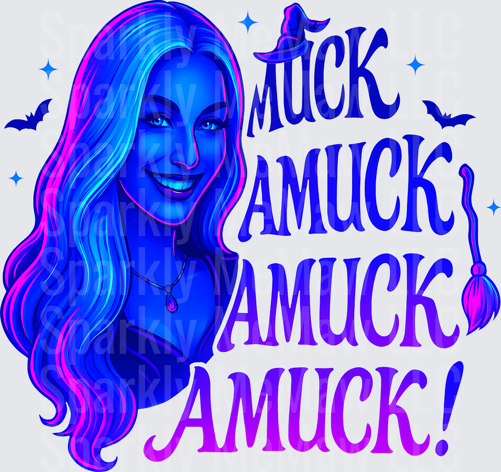 Muck Amuck Amuck Hocus Pocus Sarah Sanderson Witch Halloween DTF Transfer