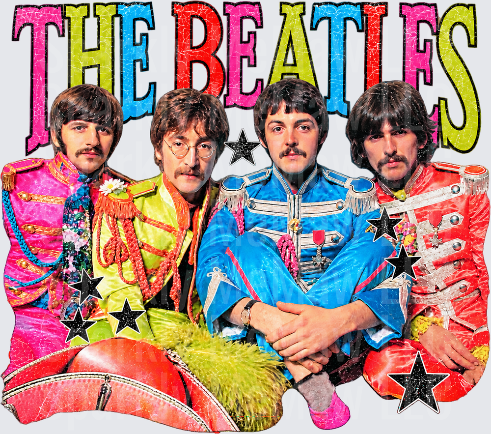 The Beatles Sgt. Pepper UV DTF Decal