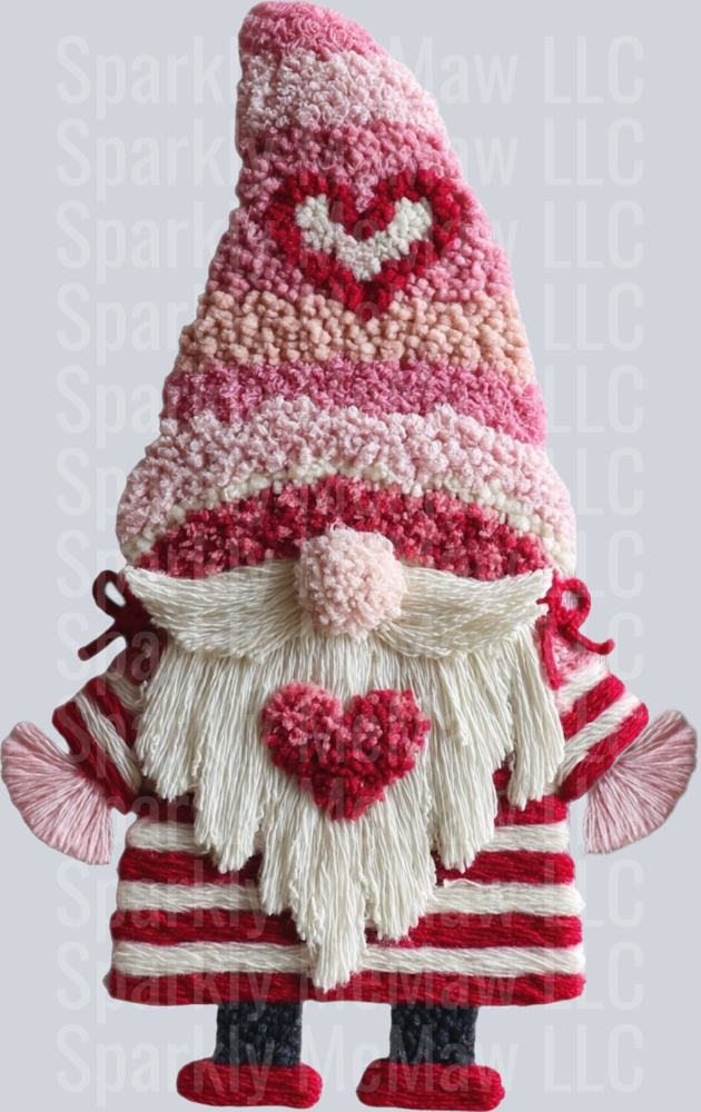 Gnome Valentine UV DTF Decal