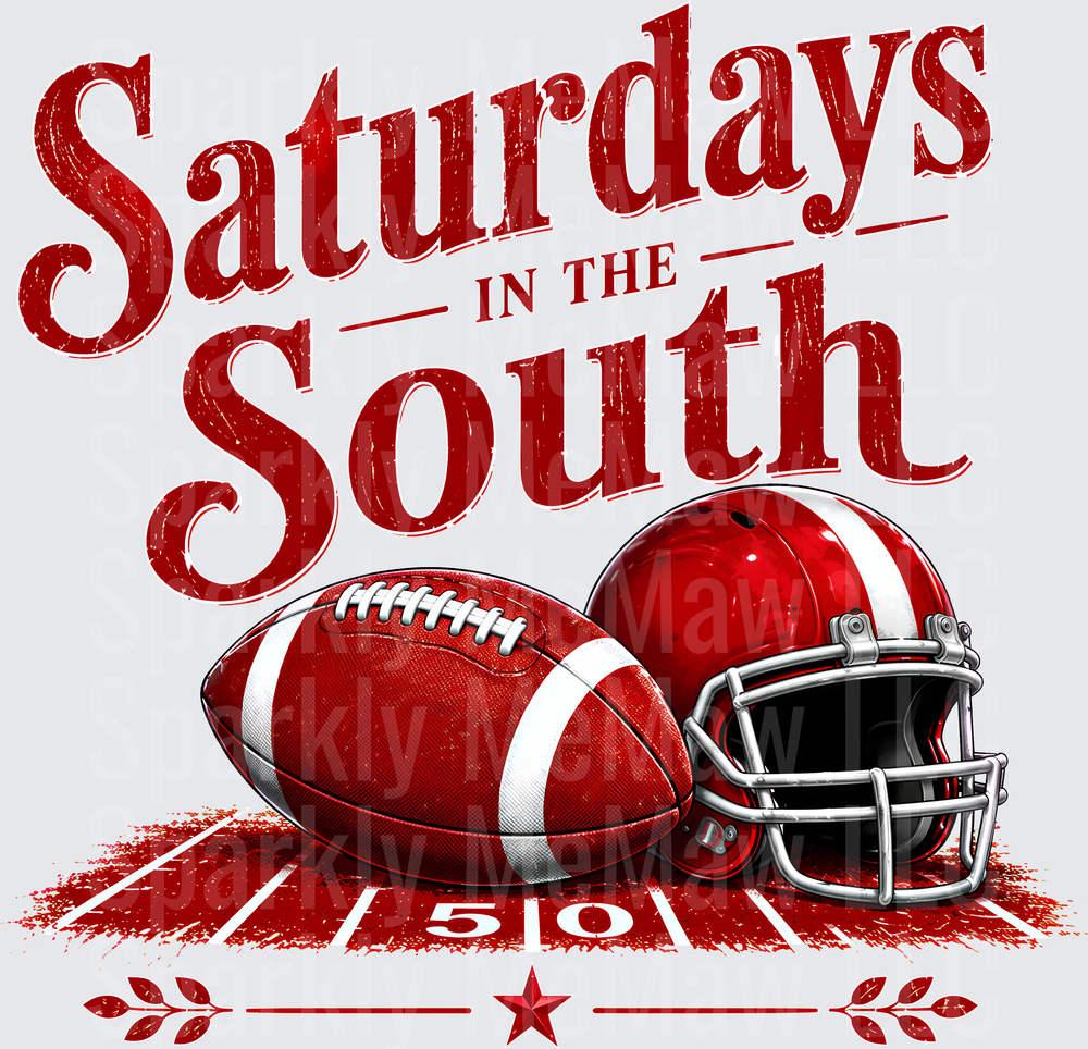 Saturdays In The South UV DTF Decal