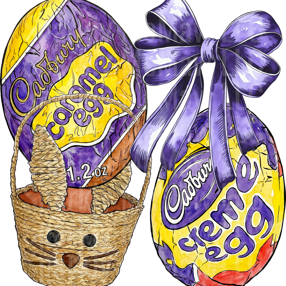 Chocolate Eggs DTF Transfer (Fabrics)