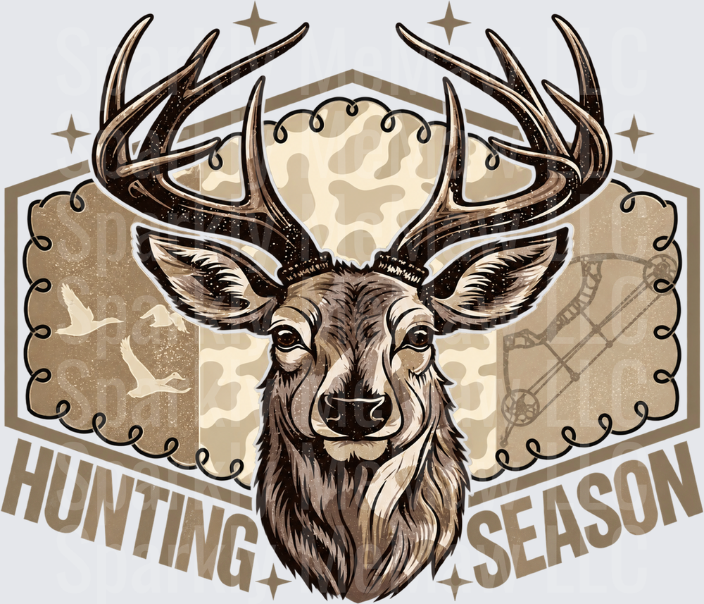 Hunting Season Buck UV DTF Decal