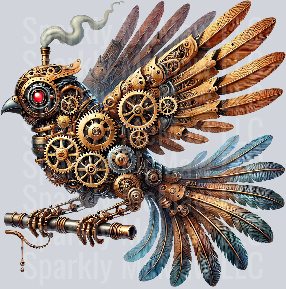 Steampunk Clip Art UV DTF Decal 18