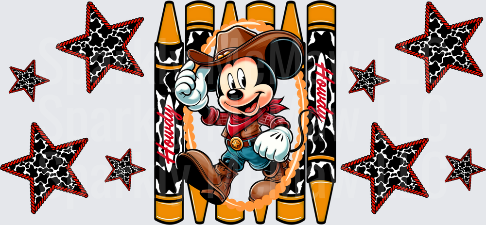 MM Cowboy Howdy UV DTF Wrap