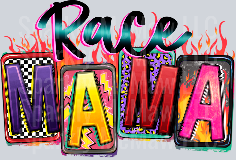 race_mama_ DTF Transfer (Fabrics)