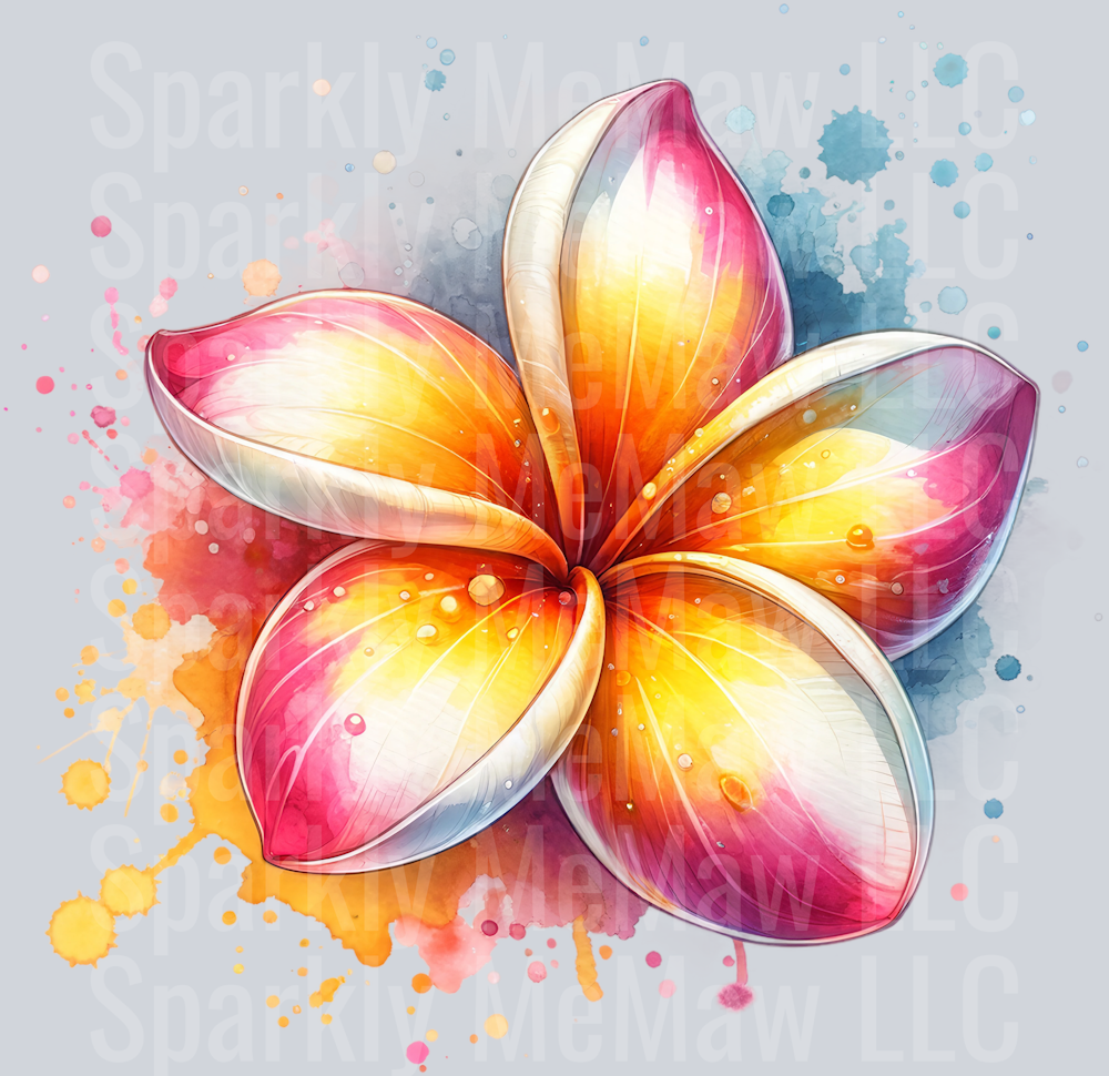 flower 7 Clip Art UV DTF Decal