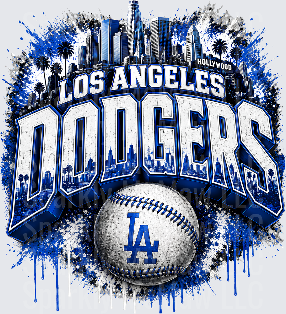 Los Angeles Dodgers Skyline UV DTF Decal